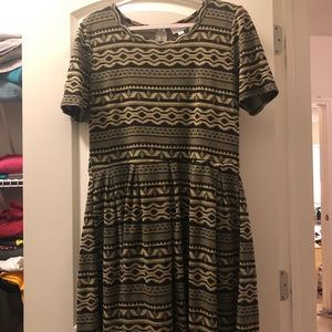 LuLaRoe Ameilia Aztec Print Dress